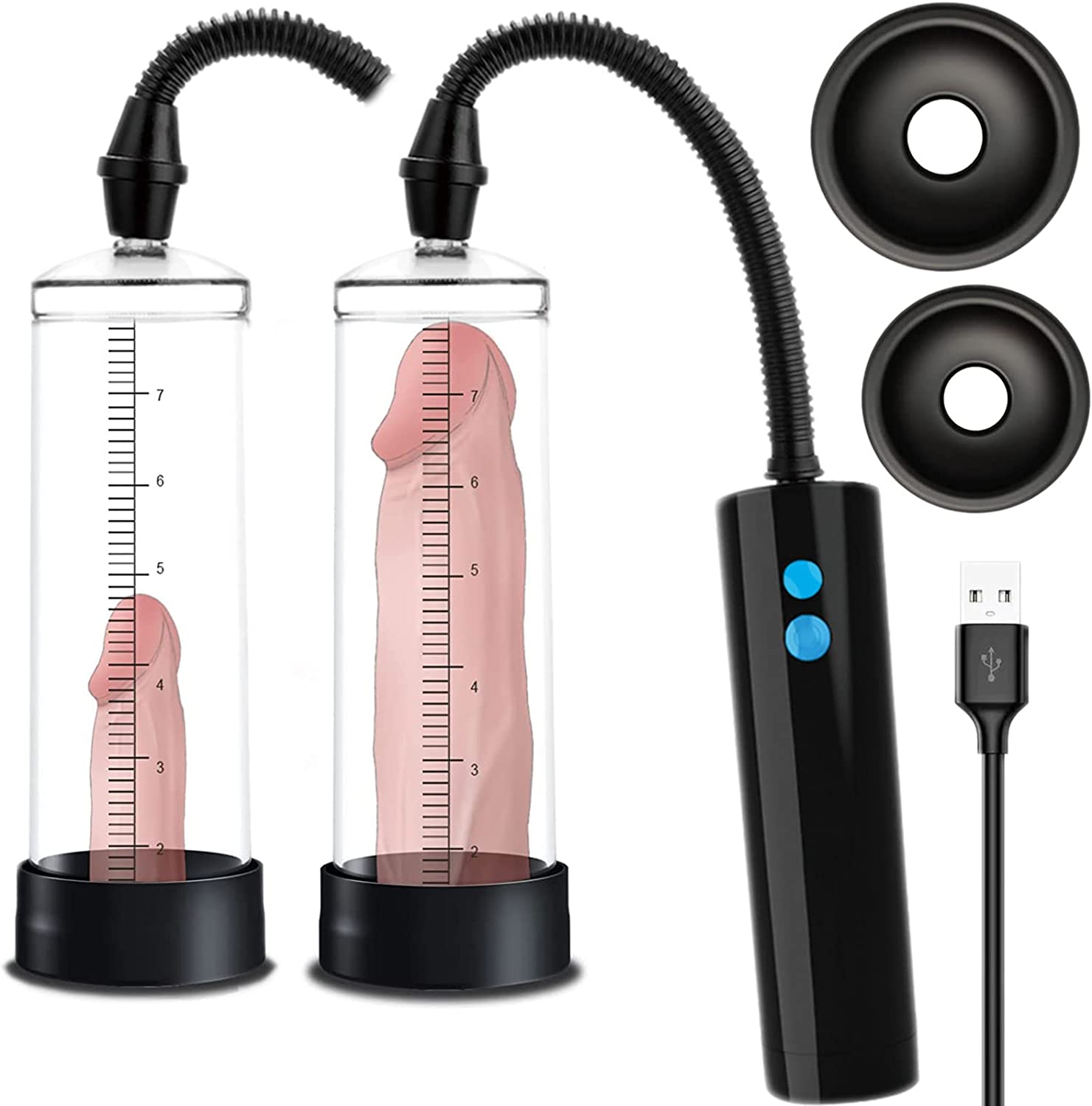 Updated Electric Penis Pump, HIPGAGA Penis Vacuum Pump, Rechargeable Erection Pump Device, Automatic Male Masturbator Penis Pumps for Men Enlargement Pump Sex Toys Pumps & Enlargers New Adult Toy Sex