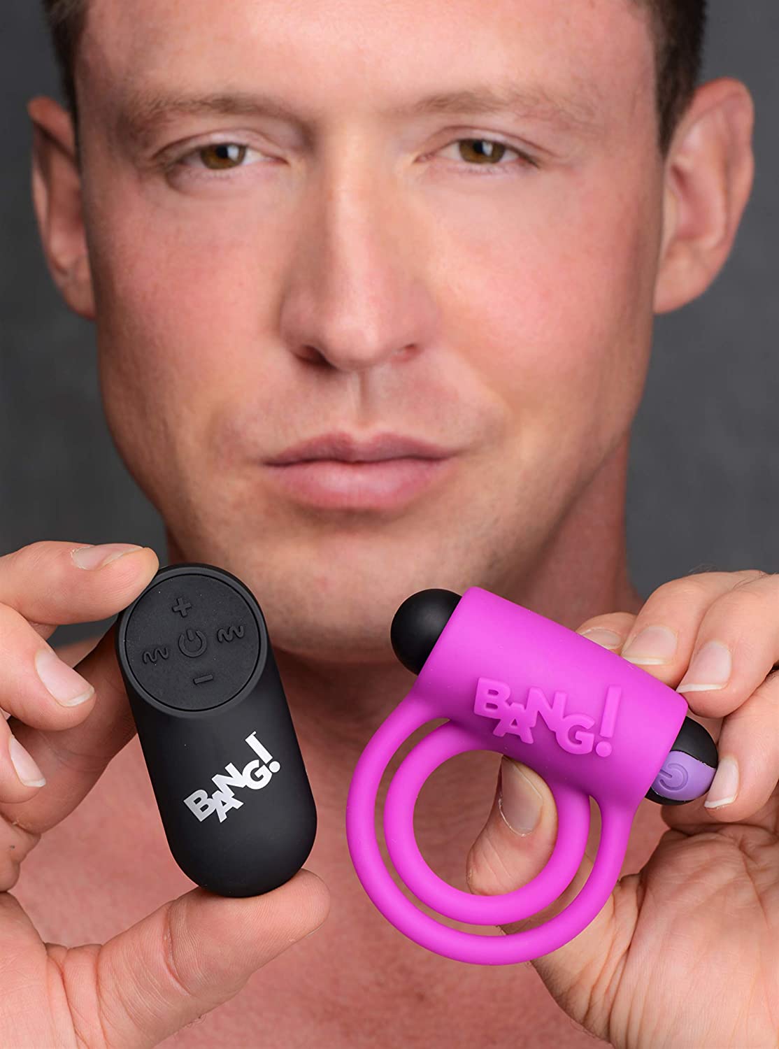 Remote Control 28X Vibrating Cock Ring and Bullet - Purple